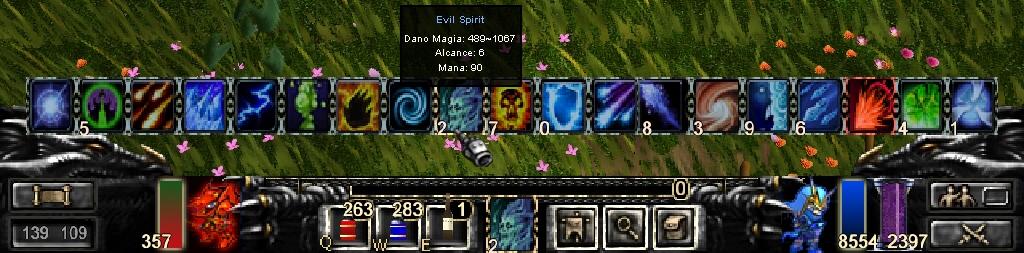 Lista de magias e skills